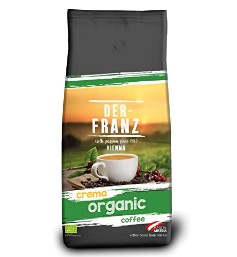 Der-Franz Crema Bio Kaffee, ganze Bohne, 1000 g von Der-Franz