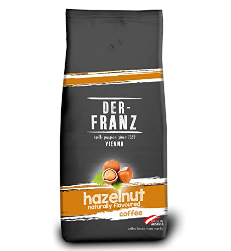Der-Franz Kaffee, aromatisiert mit Haselnuss, Arabica und Robusta Kaffeebohnen, 1000 g von Der-Franz