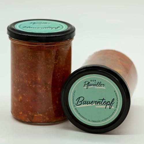 DER PFARÖLLER Bauerntopf 6 Gläser mit jeweils 400 gr. – leckeres Fertiggericht für Topf & Mikrowelle – Hausgemacht & schnell zubereitet DER PFARÖLLER Bauerntopf 6 Gläser mit jeweils 400 gr. – leckeres Fertiggericht für Topf & Mikrowelle – Hausgemacht & schnell zubereitet von Der Pfaröller