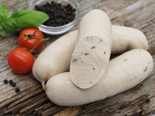 DER PFARÖLLER Weißwurst – 3 Paar (6 Stück, 500g) – Bayerische Spezialität nach traditionellem Rezept – Original bayrischer Klassiker von Der Pfaröller