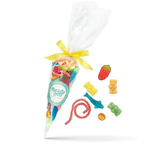 Auslese Taschenformat, 250g Süßigkeiten-Tüte mit Fruchtgummis Kaubonbons und Marshmallows… von Der Zuckerbäcker