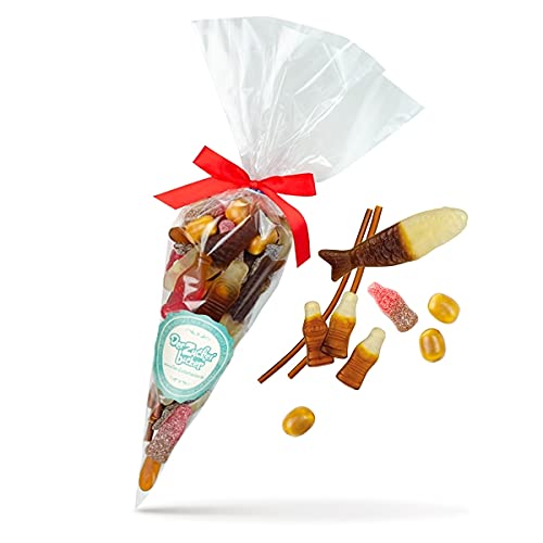 Cola Lieferant - tolle Süßigkeiten-Tüte gefüllt mit Fruchtgummis und Kaubonbons mit Cola-Geschmack Cola Lieferant - tolle Süßigkeiten-Tüte gefüllt mit Fruchtgummis und Kaubonbons mit Cola-Geschmack von Der Zuckerbäcker