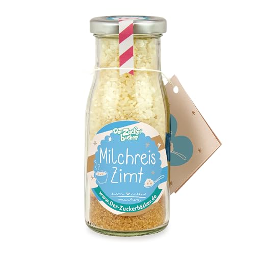 DIY Milchreis Zimt und Zucker zum Selber-machen – Milchreis im Glas, Geschenk-Idee zu Weihnachten, Nikolaus und für das Team von Der Zuckerbäcker