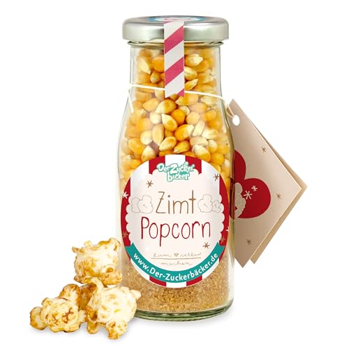 DIY Zimt Popcorn zum Selbermachen – süßer Snack zum Filmeabend und Geschenk-Idee zu Weihnachten, perfekt für den selbstgemachten Adventskalender von Der Zuckerbäcker