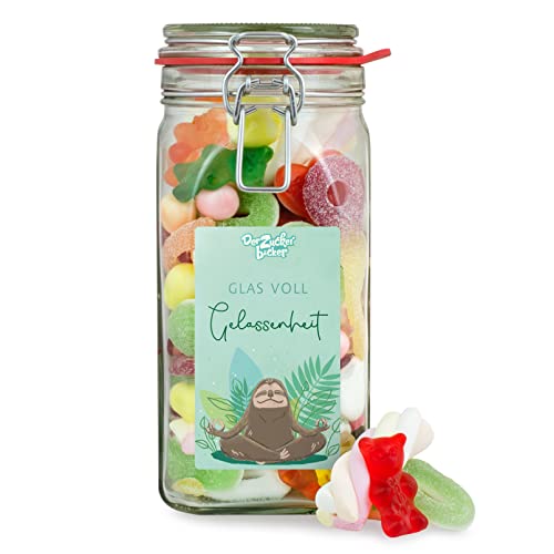 Ein Glas voll Gelassenheit – toller Süßigkeiten-Mix im Glas zum Entspannen, tolles Geschenk für Freunde und Familie von Der Zuckerbäcker