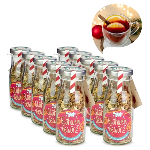 Glühweingewürz 10er Set – kleine Geschenke zu Weihnachten, Nikolaus in Mini-Flaschen Glühweingewürz 10er Set – kleine Geschenke zu Weihnachten, Nikolaus in Mini-Flaschen von Der Zuckerbäcker