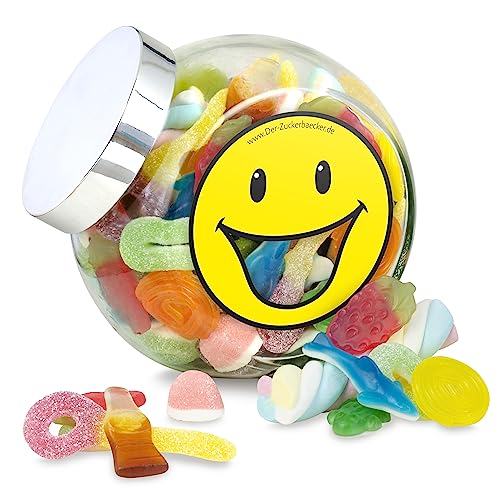 Gute Laune Süßigkeiten – kunterbunter gute Laune Süßigkeiten-Mix im Geschenk-Glas Gute Laune Süßigkeiten – kunterbunter gute Laune Süßigkeiten-Mix im Geschenk-Glas von Der Zuckerbäcker