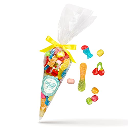 Gute Laune Tüte, 400g Süßigkeiten-Tüte Fruchtgummis und Kaubonbons, für die extra Portion Gute Laune Gute Laune Tüte, 400g Süßigkeiten-Tüte Fruchtgummis und Kaubonbons, für die extra Portion Gute Laune von Der Zuckerbäcker