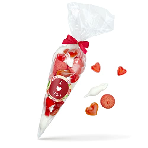 I love You – Süßigkeiten-Tüte als besonderes Geschenk zu Valentinstag von Der Zuckerbäcker