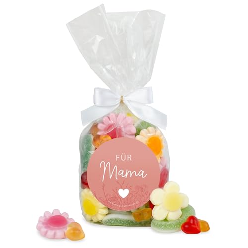 Süßigkeitenbeutel Für Mama – Fruchtgummi und Marshmallow Mix im Geschenkbeutel, süßes Geschenk für den Muttertag von Der Zuckerbäcker