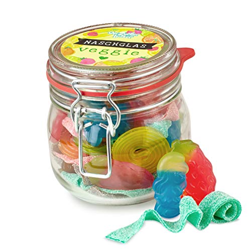 Vegetarisches Süßigkeitenglas – bunte Süßigkeiten-Mischung, gelatinefrei, süße Geschenk-Idee für Vegetarier Vegetarisches Süßigkeitenglas – bunte Süßigkeiten-Mischung, gelatinefrei, süße Geschenk-Idee für Vegetarier von Der Zuckerbäcker