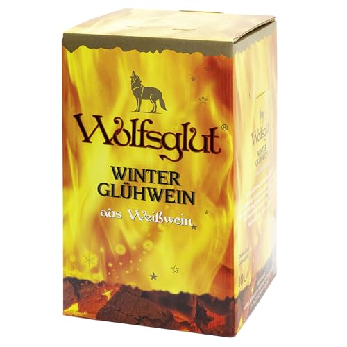 Winterglühwein WOLFSGLUT - Glühwein weiß mit winterlichen Aromen nach Vanille und Zimt ideal für die Winterzeit, ein weißer Glühwein aus Baden, 1 x 10 l Bag-in-Box Winterglühwein WOLFSGLUT - Glühwein weiß mit winterlichen Aromen nach Vanille und Zimt ideal für die Winterzeit, ein weißer Glühwein aus Baden, 1 x 10 l Bag-in-Box von Der mit dem Wolf