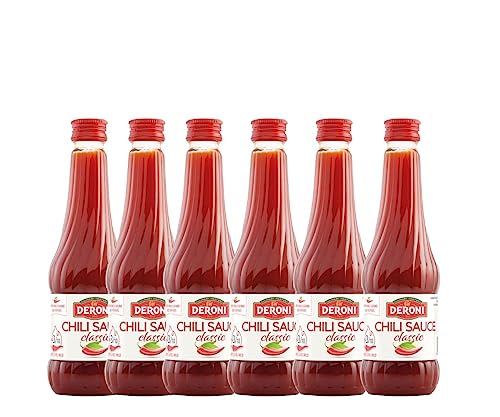 Deroni Chili Sauce 6er Pack | Köstliche Ergänzung zu jeder Mahlzeit | Chilisauce 100% ohne Zusatz von Konservierungsstoffen | 6 x 290 g von Deroni