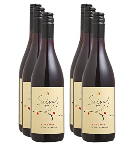 Miolo Seival Pinot Noir 2012 trocken mit delikater Intensität Herkunft Brasilien (6 x 0.75 L) von Desde 2005 WEIN-BRASLIEN