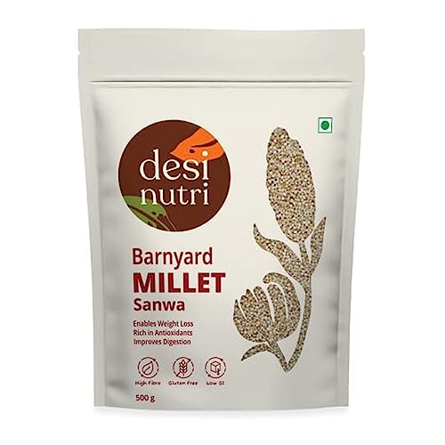 Desi Nutri Barnyard Millet Natural Grains | Millets | Natural Grains | Odalu | Oodulu | Sanwa | Barnyard Millet - 500 gms | Rich in Fiber and Protein von Desi Nutri