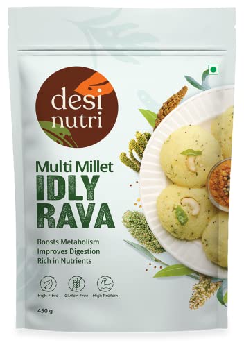 Desi Nutri Multi Millet Idli, Rich in Nutrients, Improves Digestion, 450gm von Desi Nutri