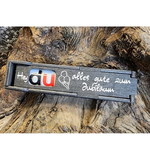 Alles Gute zum Jubiläum - Schokoriegel Geschenkbox incl. Duplo Riegel, Geburtstag Geschenk für Freundin, Mann, Paar, Freundschaft, Jahrestag (Alles gute zum Jubiläum) von Designbysh