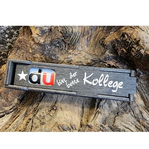 Du bist der beste Kollege - Schokoriegel Geschenkbox incl. Duplo Riegel, Geburtstag Geschenk für Freundin, Mann, Paar, Freundschaft, Jahrestag (Du bist der beste Kollege) von Designbysh