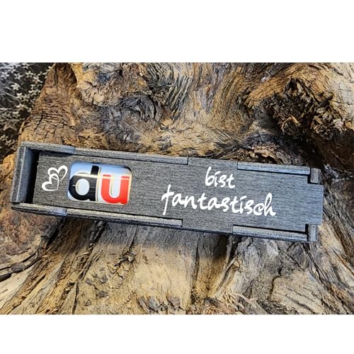 Du bist fantastisch - Schokoriegel Geschenkbox incl. Duplo Riegel, Geburtstag Geschenk für Freundin, Mann, Paar, Freundschaft, Jahrestag (Du bist fantastisch) von Designbysh