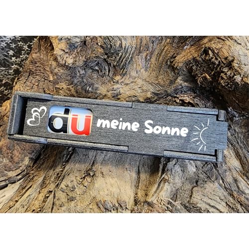 Du bist meine Sonne - Schokoriegel Geschenkbox incl. Duplo Riegel, Geburtstag Geschenk für Freundin, Mann, Paar, Freundschaft, Jahrestag (Du bist meine Sonne) von Designbysh