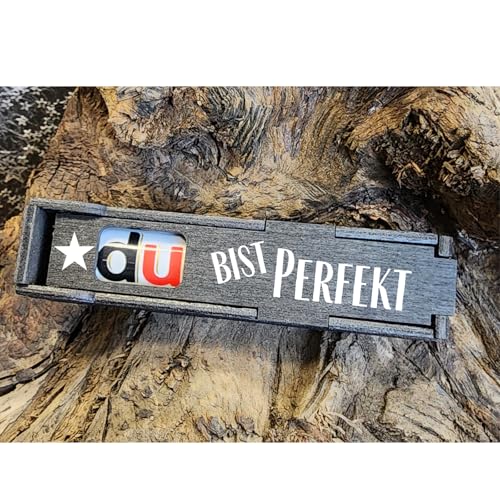 Du bist perfekt - Schokoriegel Geschenkbox incl. Duplo Riegel, Geburtstag Geschenk für Freundin, Mann, Paar, Freundschaft, Jahrestag (Du bist perfekt) von Designbysh