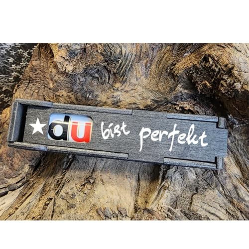 Du bist perfekt - Schokoriegel Geschenkbox incl. Duplo Riegel, Geburtstag Geschenk für Freundin, Mann, Paar, Freundschaft, Jahrestag (Du bist perfekt) von Designbysh