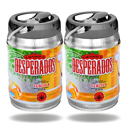 2x Desperados Tequila Bier mit Zapfhahn 5 Liter Partyfass 5,9% vol. 2x Desperados Tequila Bier mit Zapfhahn 5 Liter Partyfass 5,9% vol. von Desperados
