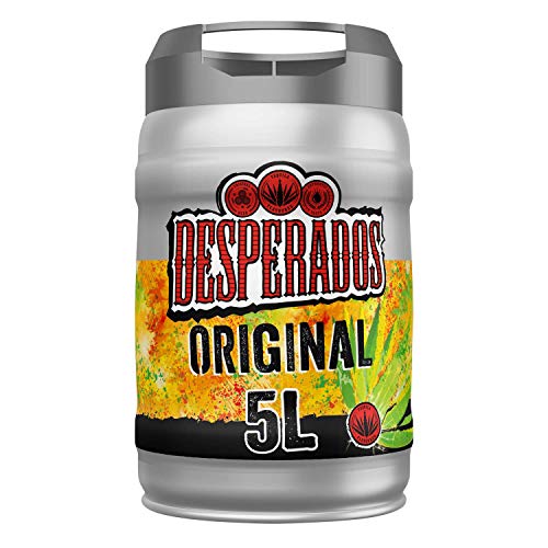 Desperados Bier mit Tequilla 5 Liter Partyfass incl. Zapfhahn von Desperados