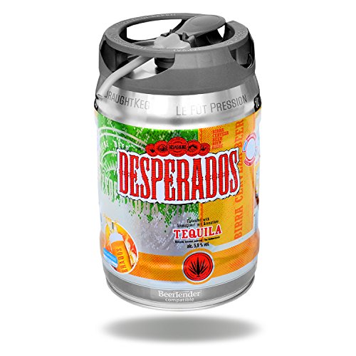 Desperados Tequila Bier mit Zapfhahn 5 Liter Partyfass 5,9% vol. von Desperados