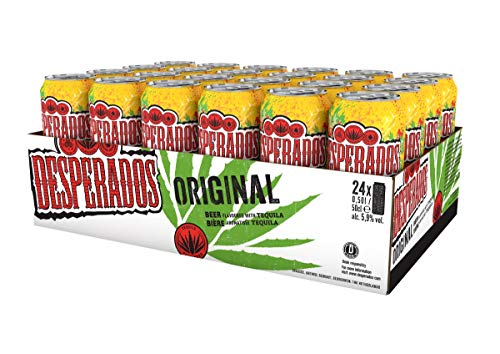 Desperados Tequila Bier Dose EINWEG (24 x 0.5 l), Sortenreines Dosen-Set von Desperados