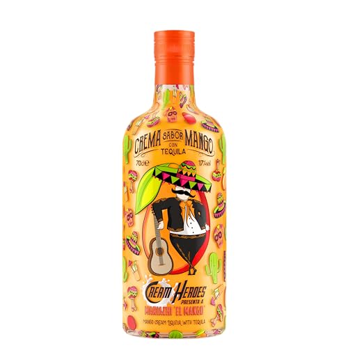 Mango-Likör Mariachi el Mango mit Sahne & Tequila, Serie Cream Heroes, 0,7 L, 17% Vol. von Destil.leries del Maresme S.A.