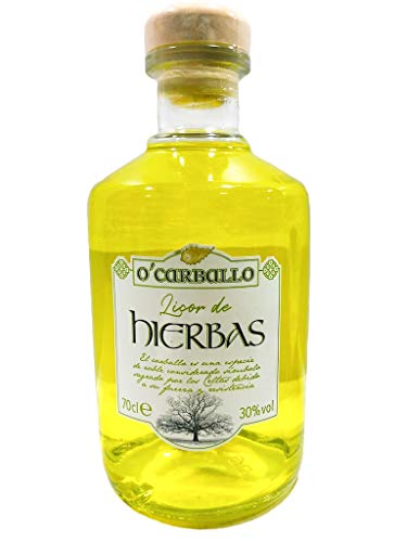 O'Carballo Orujo Licor de Hierbas, Kräuterlikör aus Spanien, 30 % Vol., 70 cl von Destil.leries del Maresme S.A.