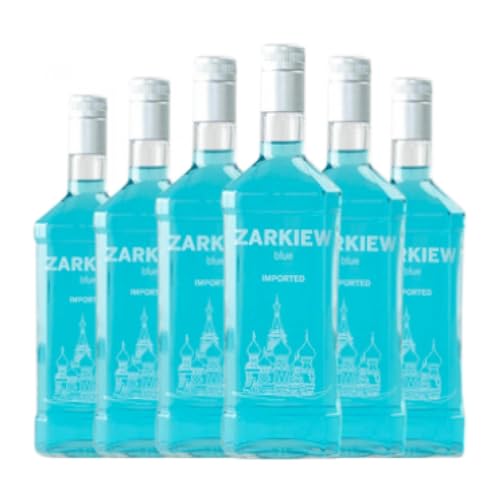 Wodka SyS Zarkiew Blue 70 cl (Schachtel mit 6 Flaschen von 70 cl) von Destilerías Salas y Sirvent SyS SL