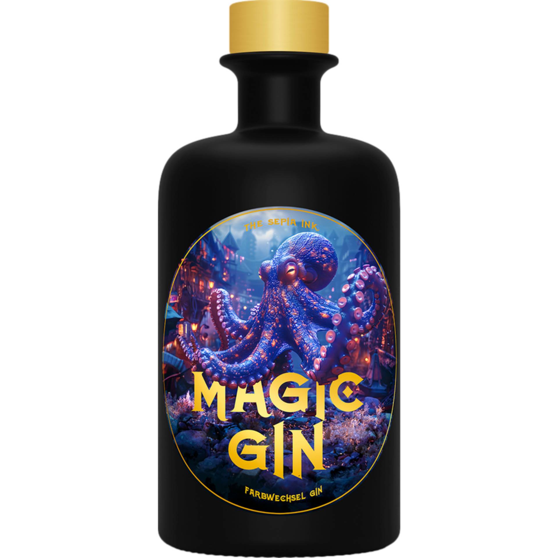 The Sepia Ink Magic Gin, Deutschland, 0,5 L, 40 % Vol., Spirituosen The Sepia Ink Magic Gin, Deutschland, 0,5 L, 40 % Vol., Spirituosen von Destille Kaltenthaler GmbHAn der Brennerei 1467593 Westhofen