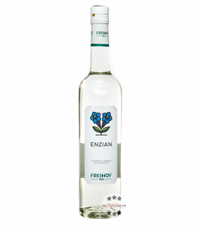 Freihof Enzian Schnaps  (38 % vol., 0,5 Liter) von Destillerie Freihof