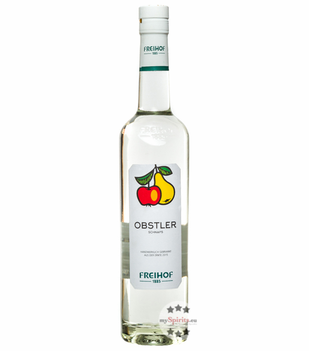 Freihof Obstler Schnaps  (38 % vol., 0,5 Liter) von Destillerie Freihof