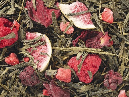 1kg - grüner Tee - Sencha - Feige Beere - aromatisierte Grüntee-Mischung von D&B