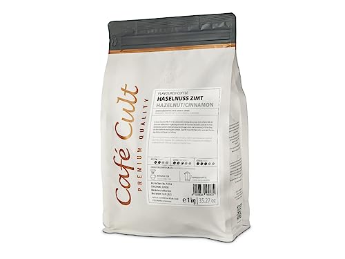 Kaffee "Haselnuss Zimt" in 1 kg Tüte, ganze Bohne, aromatisiert 1 kg. von Dethlefsen & Balk