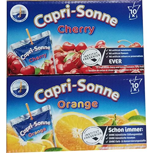 Capri Sonne Mixpaket 20 x 200ml Packung (je 10x Kirsche & Orange) von Deutsche Sisi-Werke Betriebs GmbH