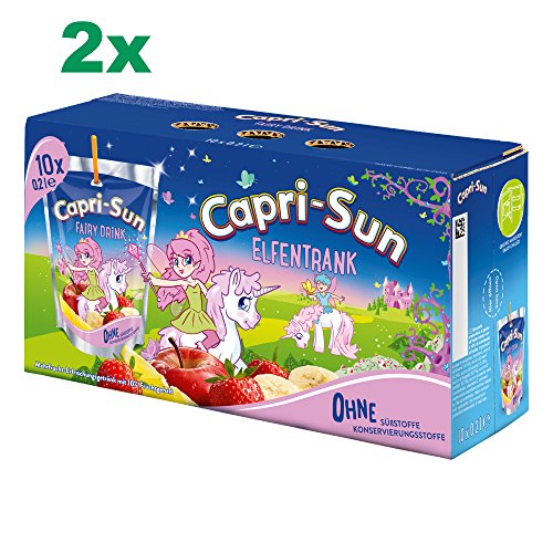Capri Sun Elfentrank 2 Packungen á 10 x 200ml (20 gesamt, Banane, Apfel, Zitrone & Erdbeere) von Deutsche Sisi-Werke Betriebs GmbH