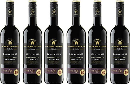 Deutsches Weintor Dornfelder Rotwein Halbtrocken (6 x 0.75 l) von Deutsches Weintor