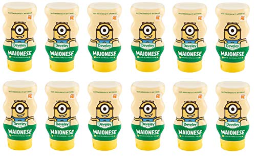 12x Develey Maionese Squeeze Mayonnaise 250ml Würzsaucen mit Eiern aus Nährboden 100% natürliche Zutaten von Develey