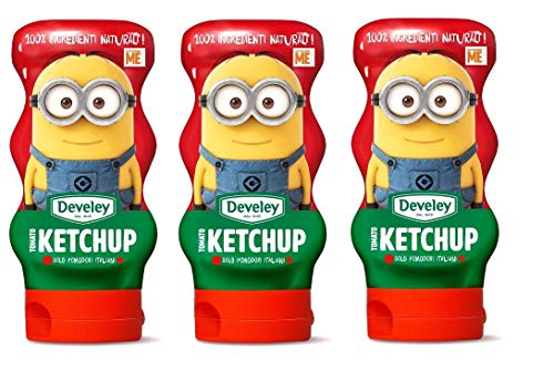 3x Develey Ketchup Squeeze 250ml Würzsaucen nur mit italienischen Tomaten 100% natürliche Zutaten von Develey