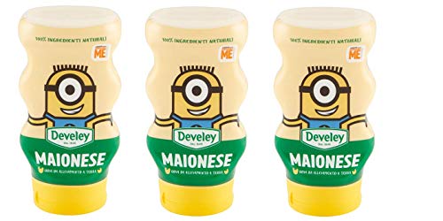 3x Develey Maionese Squeeze Mayonnaise 250ml Würzsaucen mit Eiern aus Nährboden 100% natürliche Zutaten von Develey