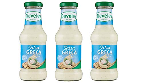 3x Develey Salsa Greca Griechische Soße Glutenfrei würzsauce Tafelsauce Sauce Ideal zu Gemüse Glasflasche 250ml von Develey