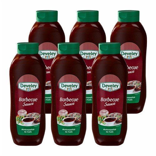 6x Develey 'Barbecue Sauce' Salsa Barbecue, 875 ml von Develey