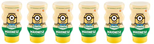 6x Develey Maionese Squeeze Mayonnaise 250ml Würzsaucen mit Eiern aus Nährboden 100% natürliche Zutaten von Develey