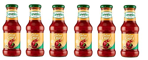 6x Develey Salsa Chili Soße Chilisauce Glutenfrei würzsauce Tafelsauce Scharfe Sauce Ideal zu Tacos Glasflasche 250ml 6x Develey Salsa Chili Soße Chilisauce Glutenfrei würzsauce Tafelsauce Scharfe Sauce Ideal zu Tacos Glasflasche 250ml von Develey