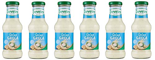 6x Develey Salsa Greca Griechische Soße Glutenfrei würzsauce Tafelsauce Sauce Ideal zu Gemüse Glasflasche 250ml von Develey