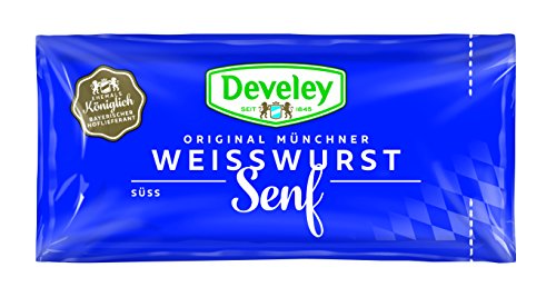 DEVELEY Original Münchner Weisswurst Senf, 200er Pack (200 x 15 ml) von Develey